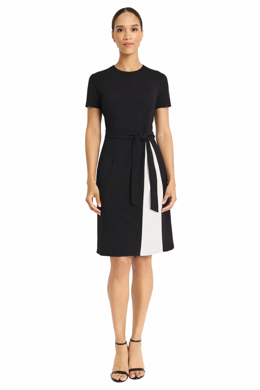 Lainy Colorblock Tie-Waist Dress