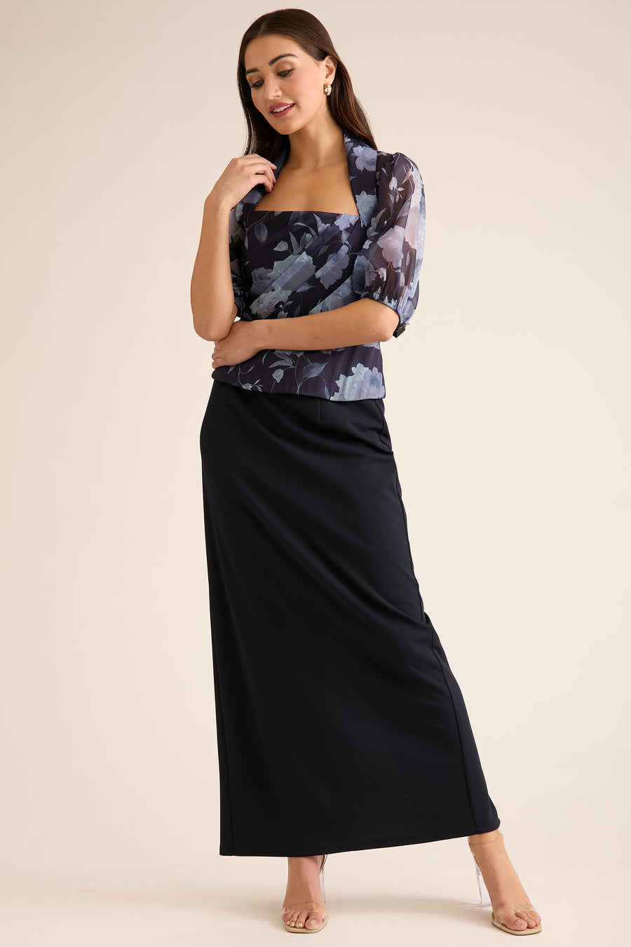 Hamilton Organza Corset Shrug Blouse