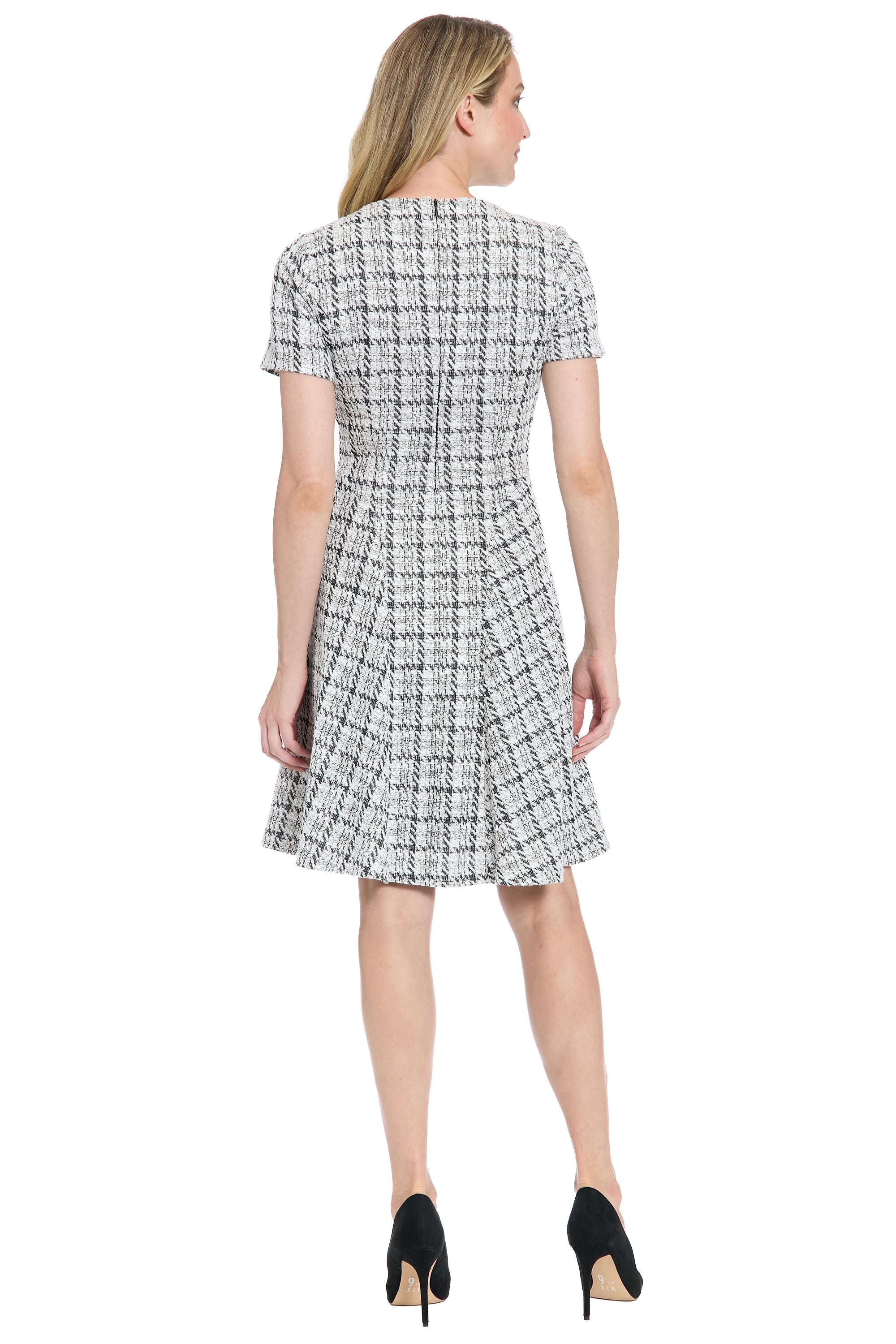 Gianna Fit & Flare Tweed Dress Fit and Flare | London Times