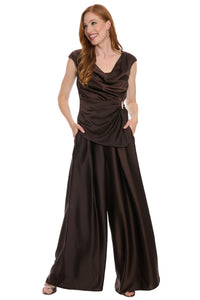Astor Pleated Wide Leg Pant in Solid