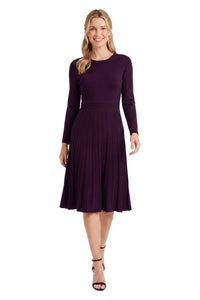 Sybil Pleated Sweater Dress