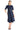 Elea Elbow Sleeve Midi Dress with Belt in Suede