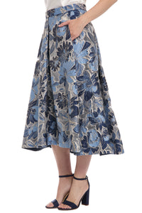 Gramercy Skirt in Floral Organza Jacquard