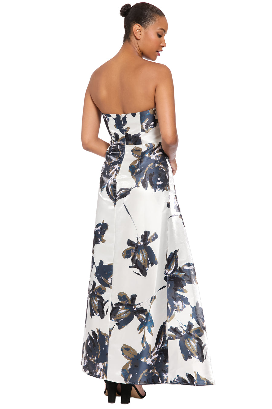 Perrine Floral Strapless Gown