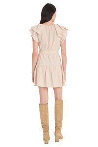 Lex Fit and Flare Short Sleeve Mini Dress