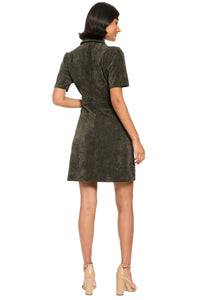 Riva Inset Waist Corduroy Dress