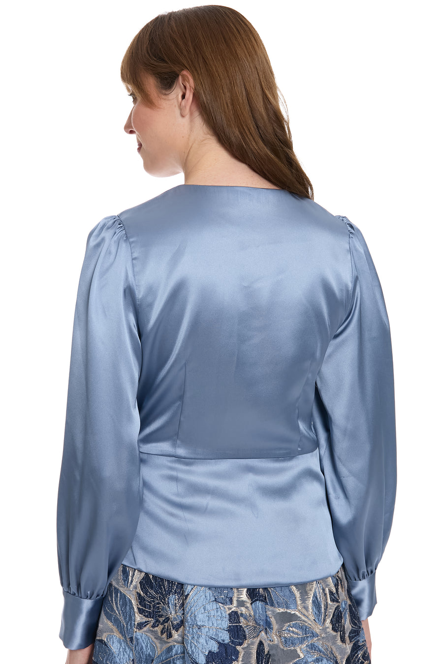 Amy Draped Top Wrap Satin