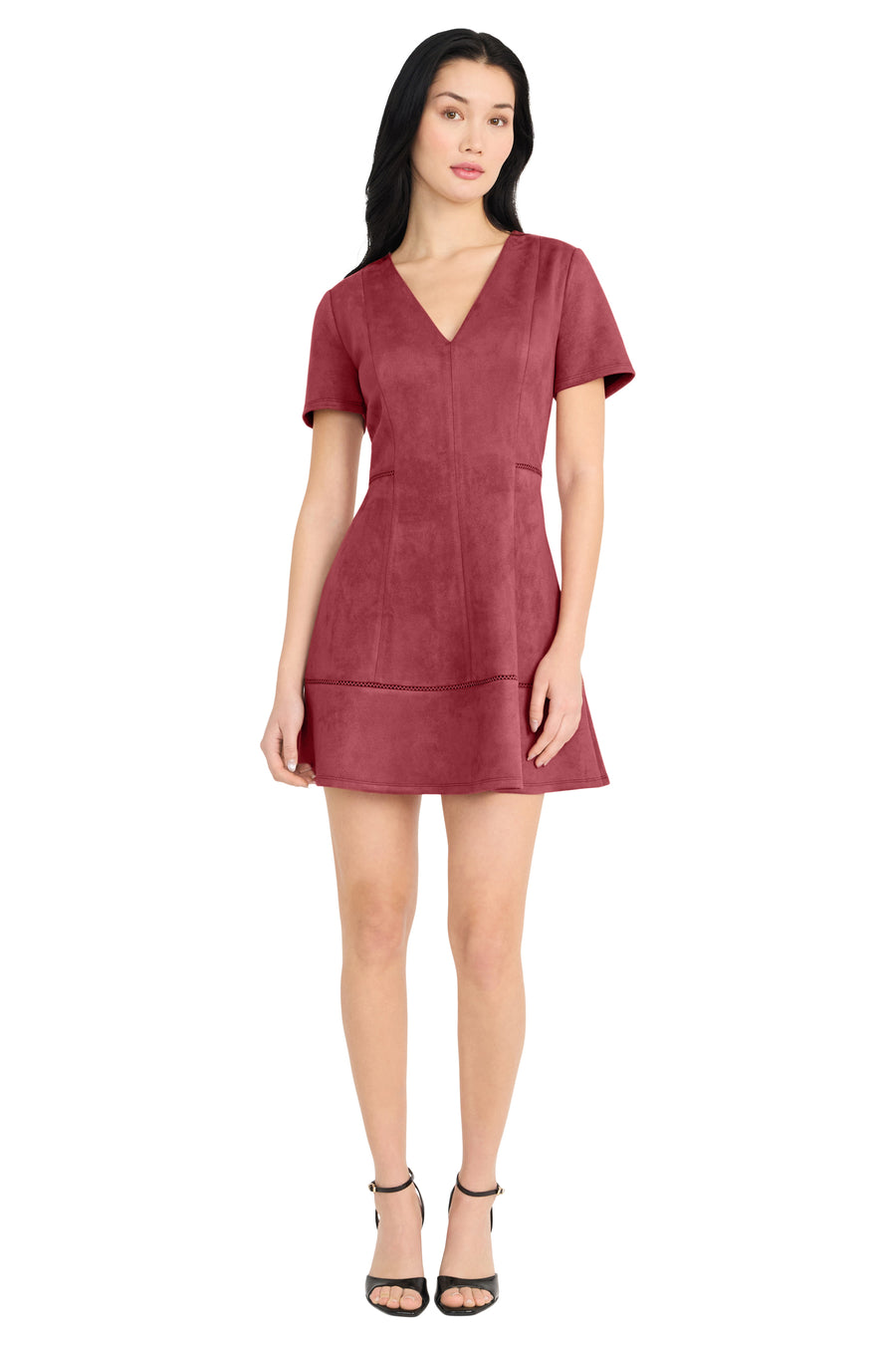 Lori V-Neck Short Sleeve Mini