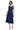 Arielle Cotton Stretch Square Neck Denim Midi