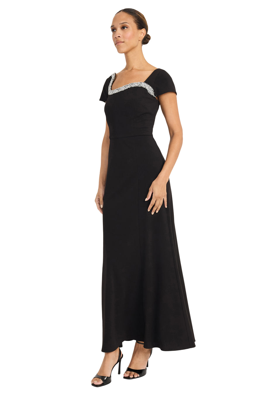 Elysse Embellished Neck Gown