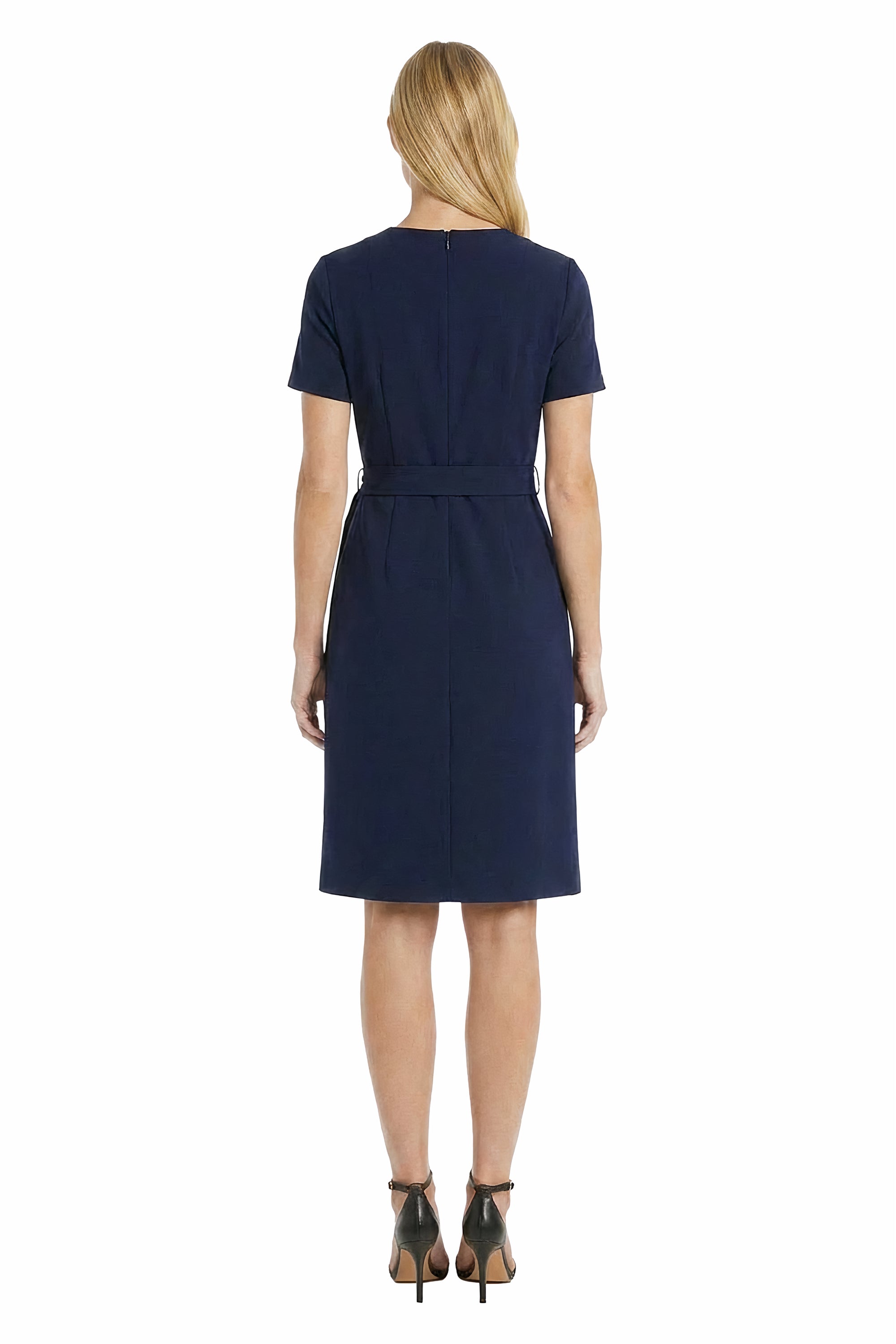 Lainy Colorblock Tie-Waist Dress – Maggy London