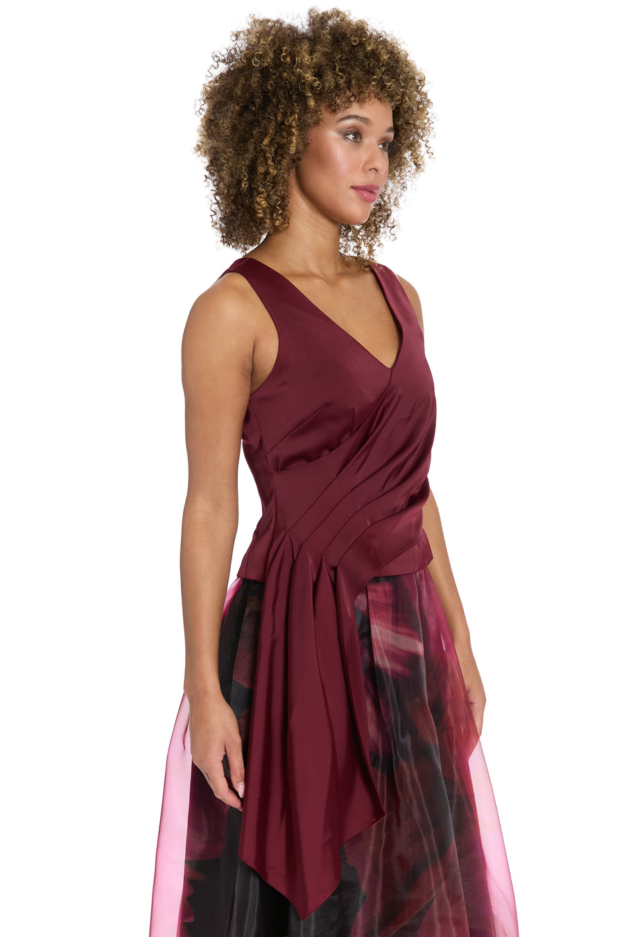 Ithaca Pleated Sleeveless Top