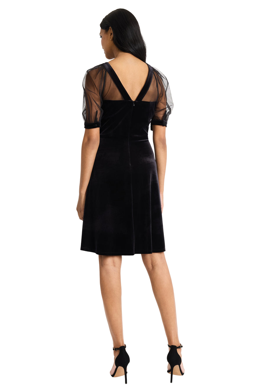 Maggy London Midi Dress - Black - US 6 (S) Maggy London Midi Dress - Black - US 6 (S)
