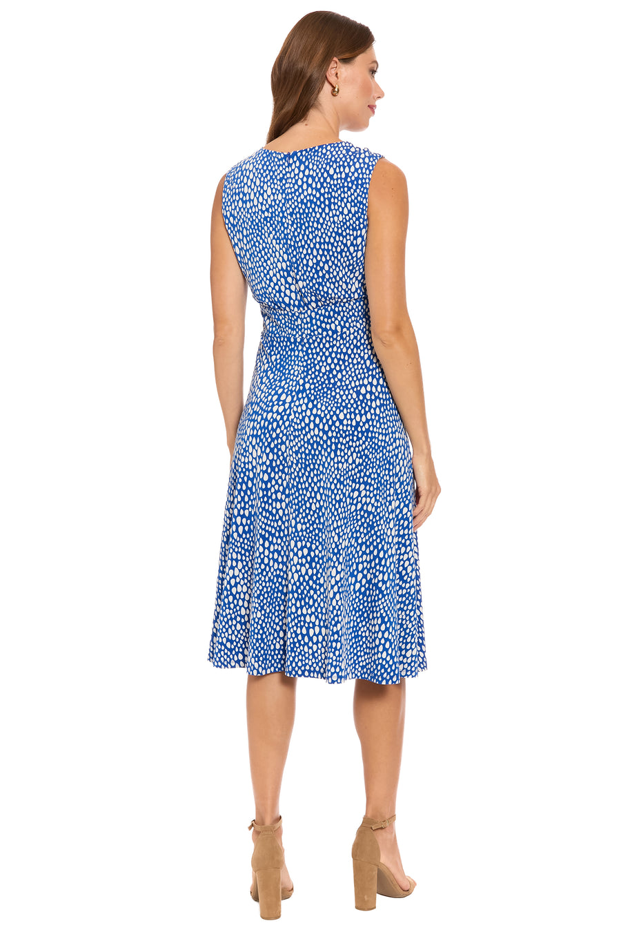 Kirby Inset Waist Dress in Mini Tear Drops