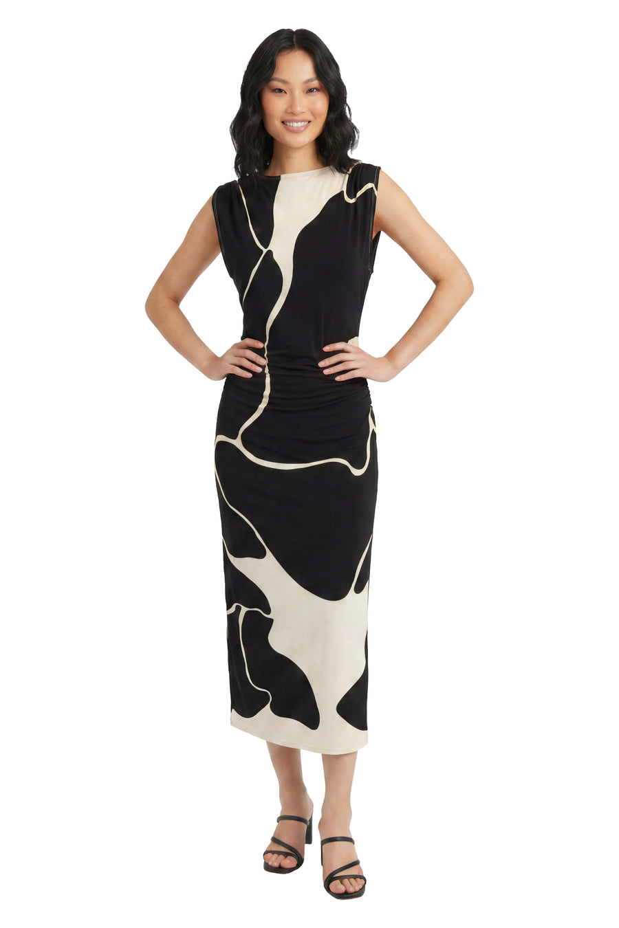 Leonor Midi Sheath Dress in Matte Jersey