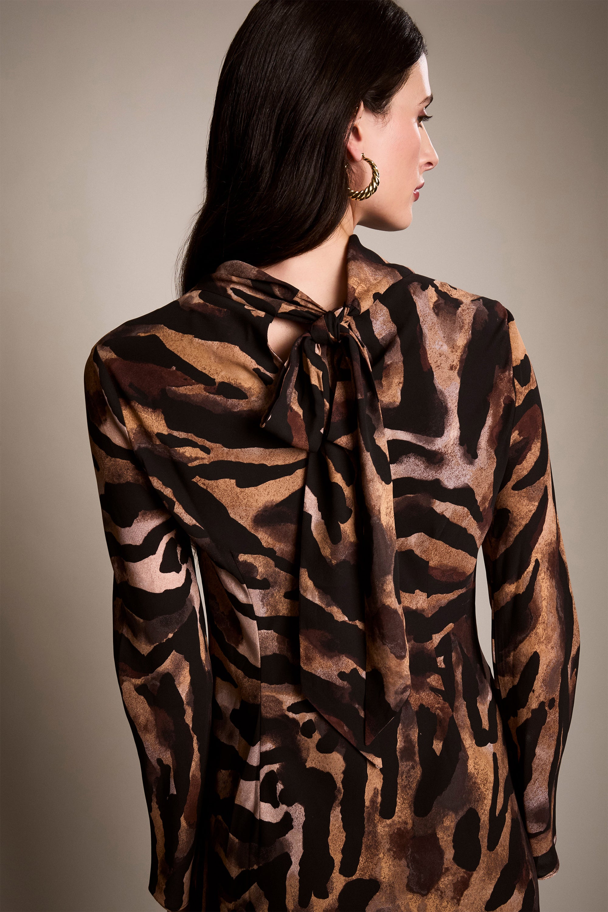 Shivana Animal Print Tie-Back Mini