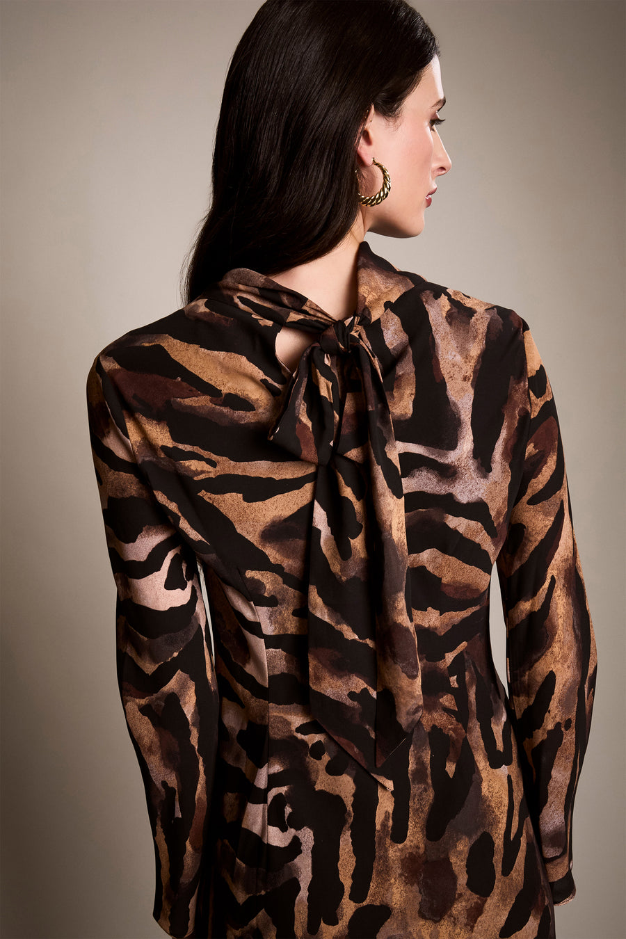 Shivana Animal Print Tie-Back Mini