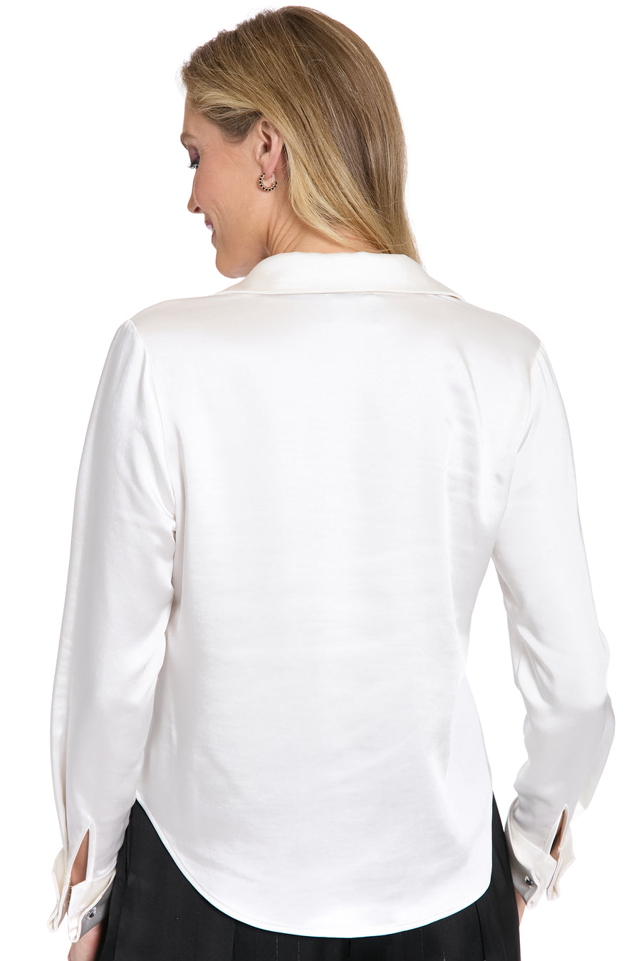 Roosevelt Jeweled Placket Long Sleeve Top