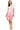 Suni Petite Side Tie Neck Sheath in Rose Border