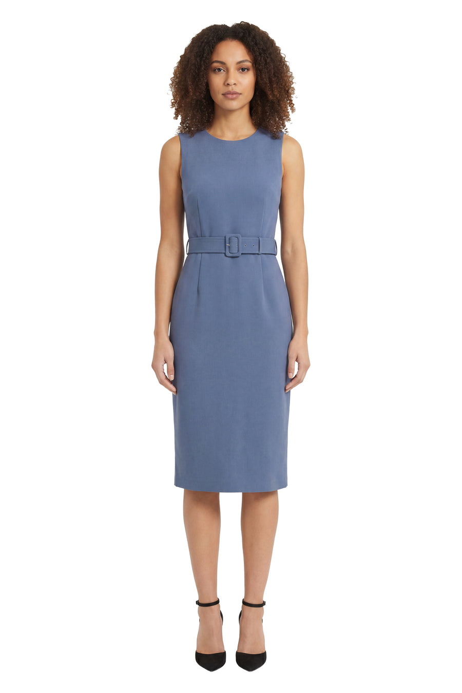 Olinda Square Neck Midi wIth Belt
