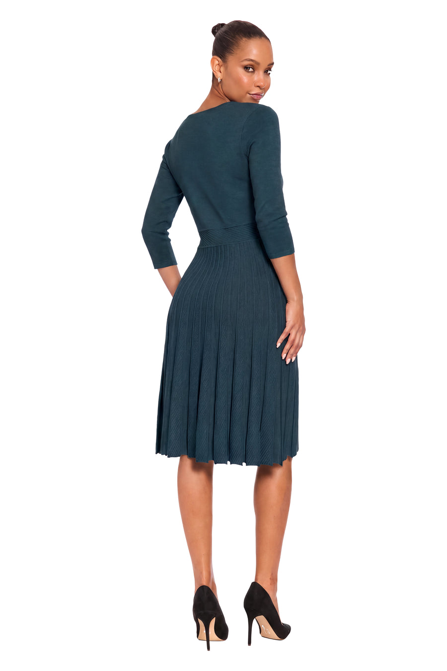 Sybil Pleated Sweater Dress