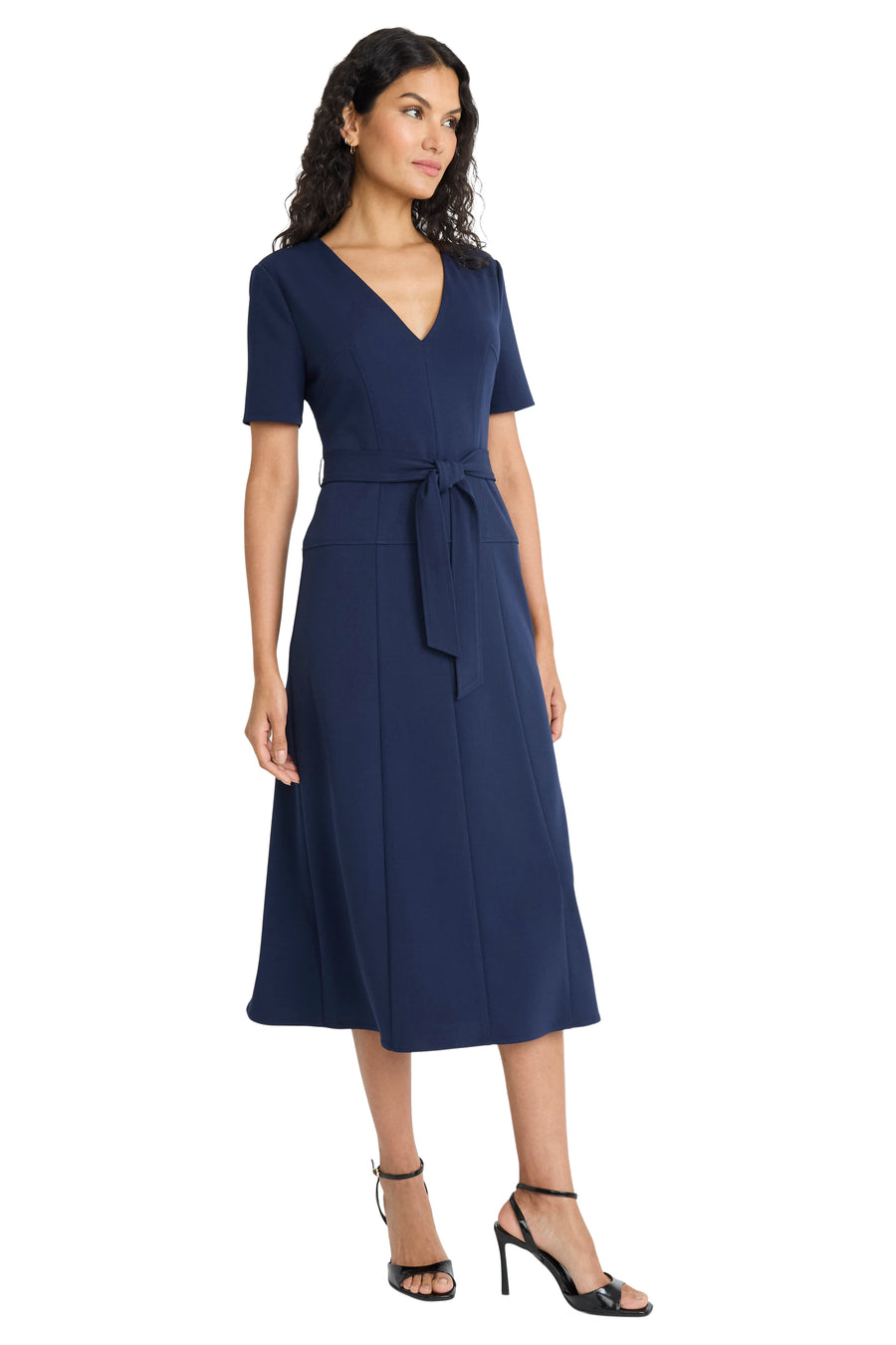 Rhoda Midi Fit & Flare Sweater Dress Fit and Flare | Maggy London Rhoda Midi Fit & Flare Sweater Dress Fit and Flare | Maggy London