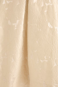 Gramercy Skirt in Primrose Jacquard A-Line Midi