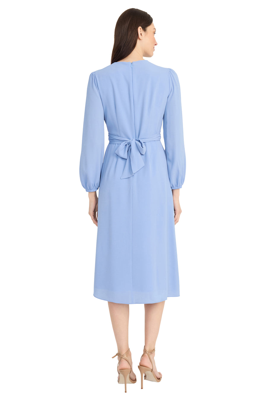 Maggy London Womens Belted Polyester Midi Dress, Snapdragon Maggy London Womens Belted Polyester Midi Dress, Snapdragon