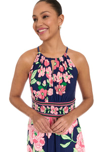 Morris Maxi in Diagonal Roses