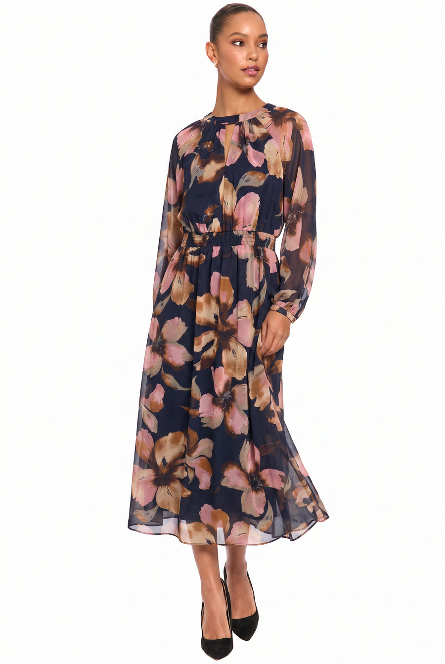 Sabrina Balloon Sleeve Midi