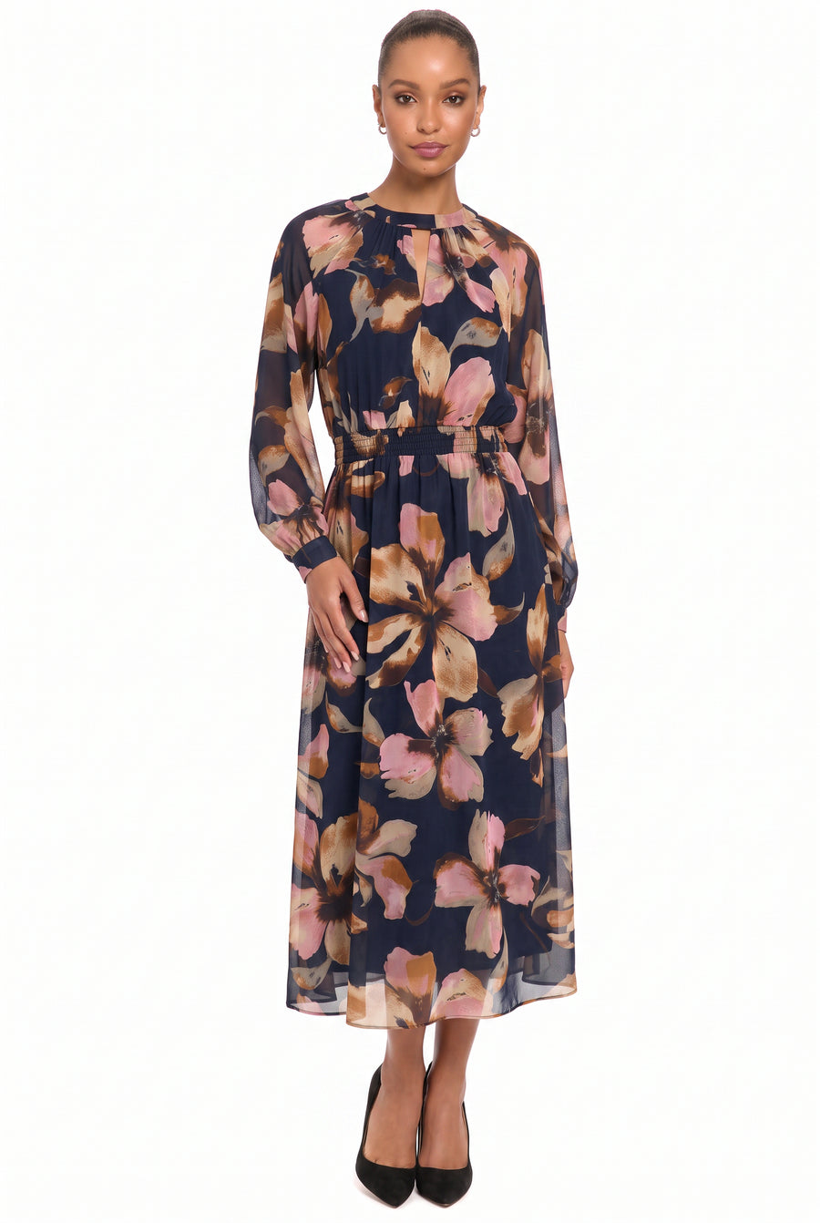 Sabrina Balloon Sleeve Midi