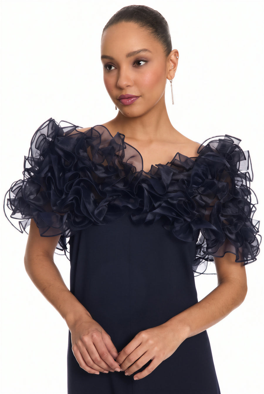 Chandra Ruffle Organza Shawl