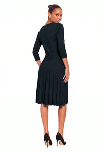Sybil Pleated Sweater Dress