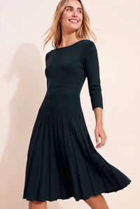 Sybil Pleated Sweater Dress