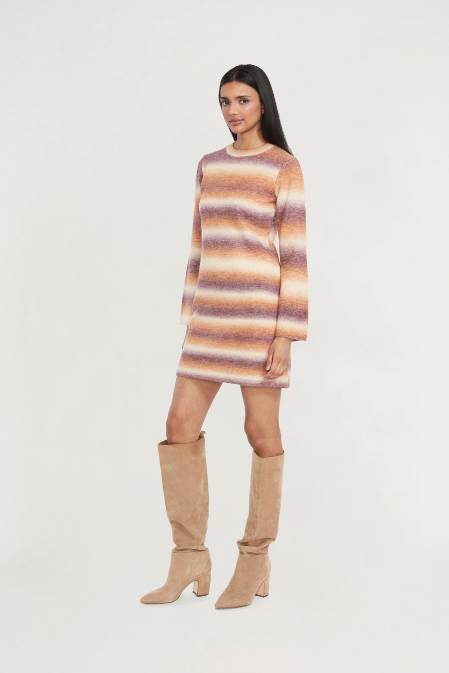 Leon Striped Sweater Dress