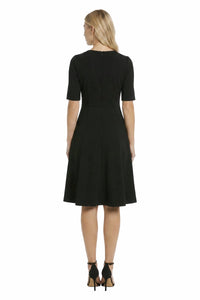 Seylor V-Neck Fit And Flare Midi
