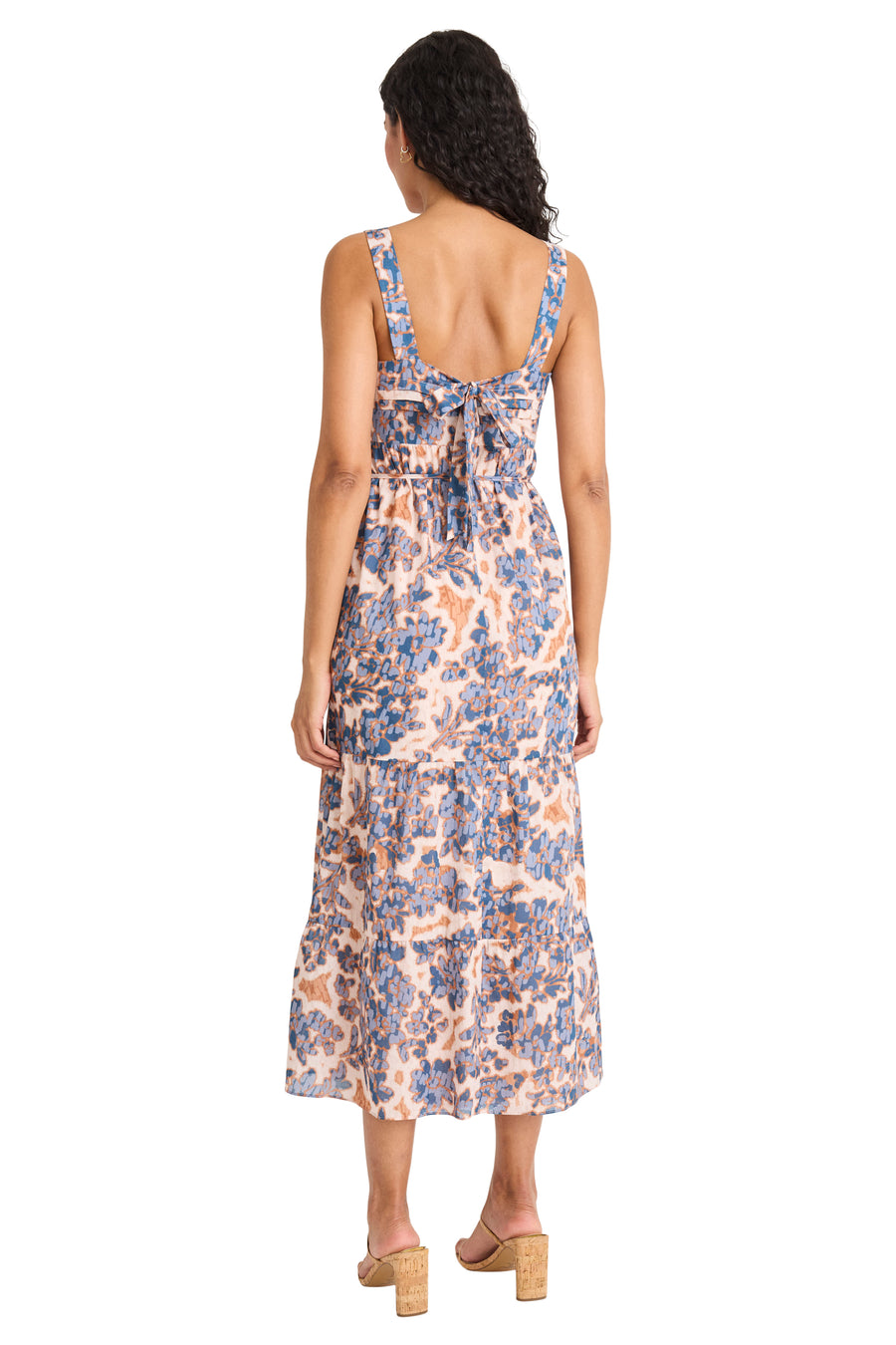 Nolan Tank Midi In Printed Cotton