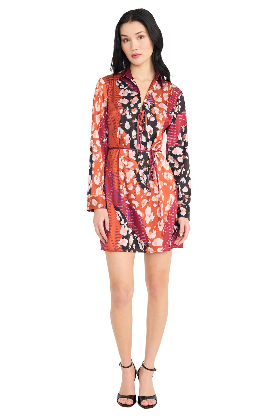 Luz Mini Wrap Dress in Mod Spots