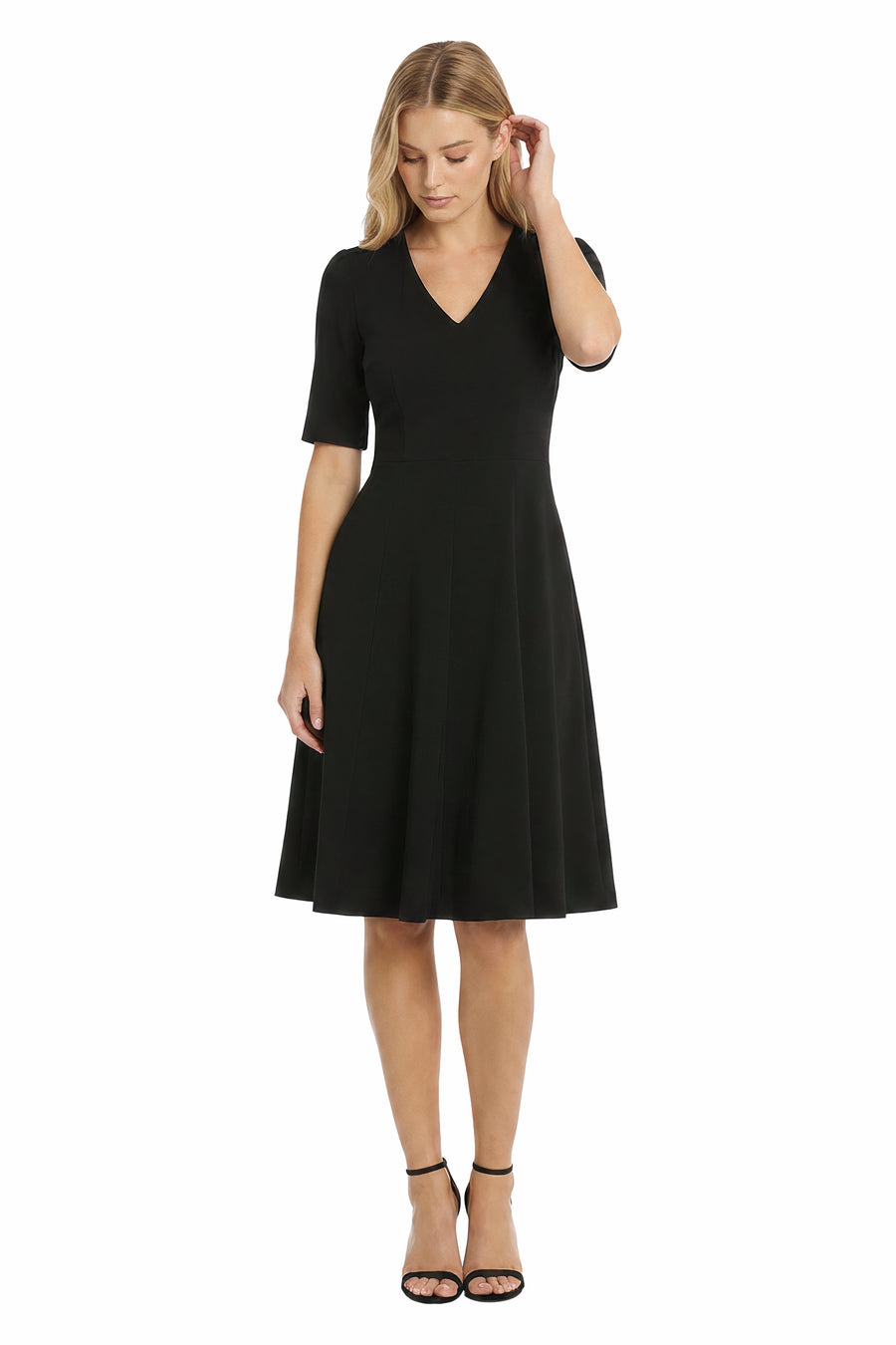 Seylor V-Neck Fit And Flare Midi