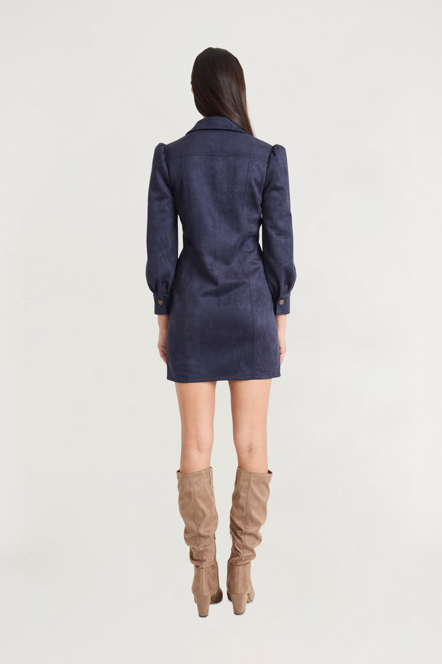 Avalon Suede Shirtdress