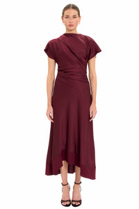 Bindi Flutter Sleeve A-Line Midi