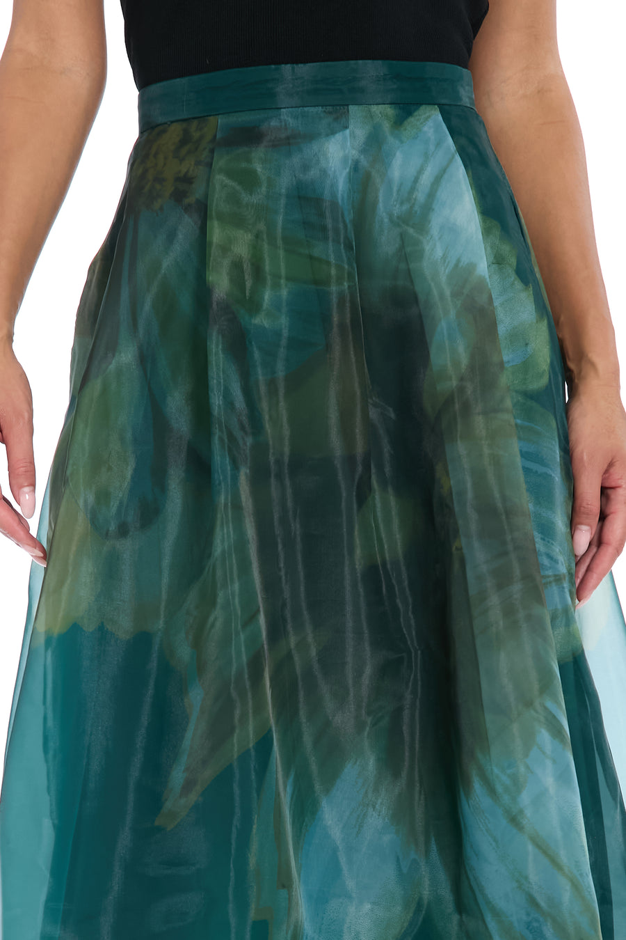 Harlem Pleated Midi Skirt