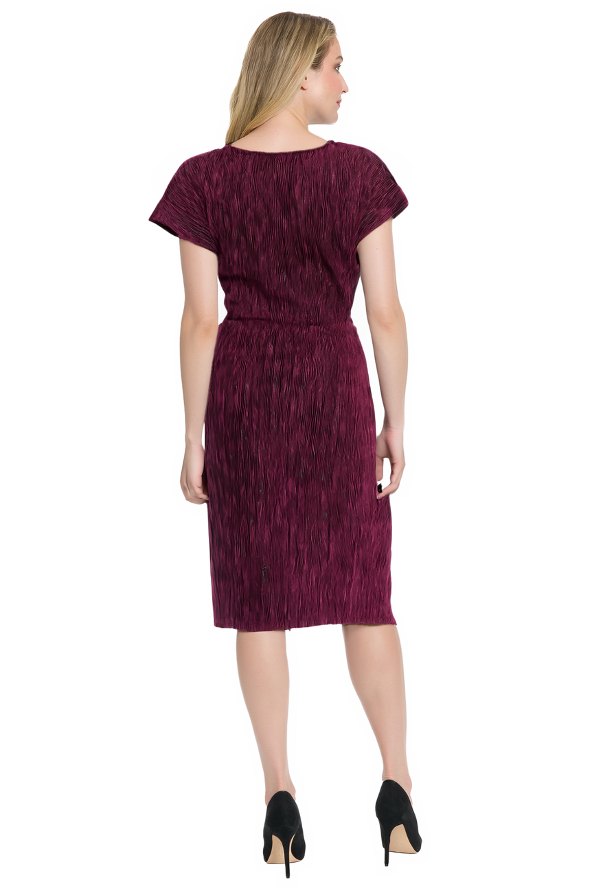 Levy Textured Metallic Velvet Dress