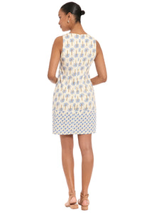 Miranda Cotton Shift in Palm Field Border