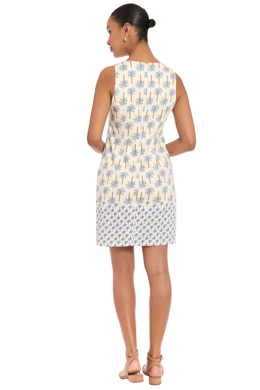 Miranda Cotton Shift in Palm Field Border