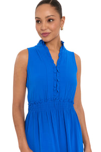 Scout Ruffle Neck Sleeveless Tiered Maxi