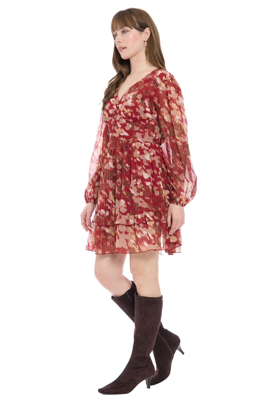 Stevie Smocked Flounce Mini Dress