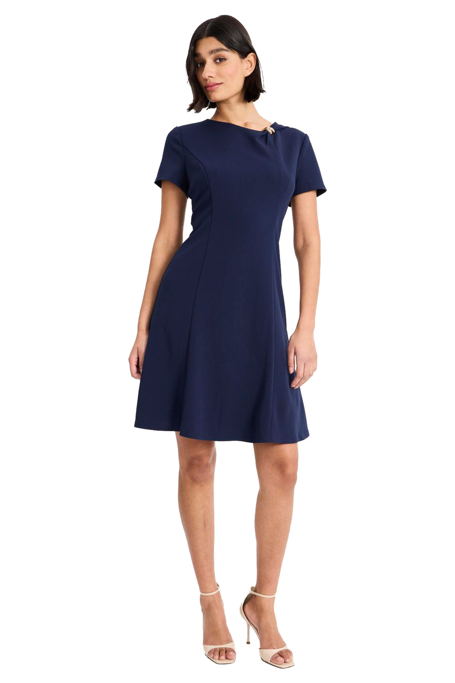 Elisa Short Sleeve Garment Detail Mini