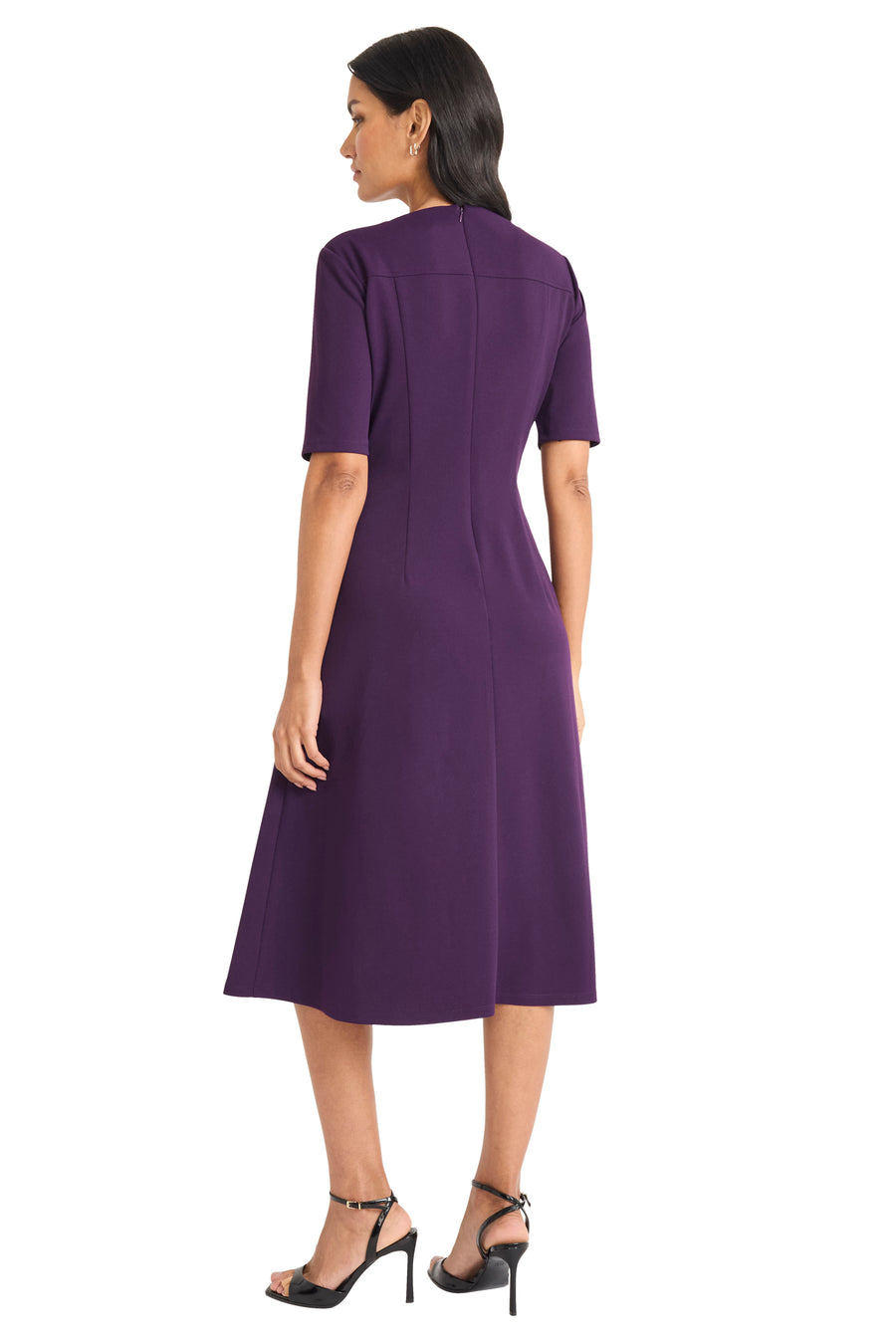 Maggy London Fit & Flare Midi Dress in Black at Nordstrom, Size 20W Maggy London Fit & Flare Midi Dress in Black at Nordstrom, Size 20W
