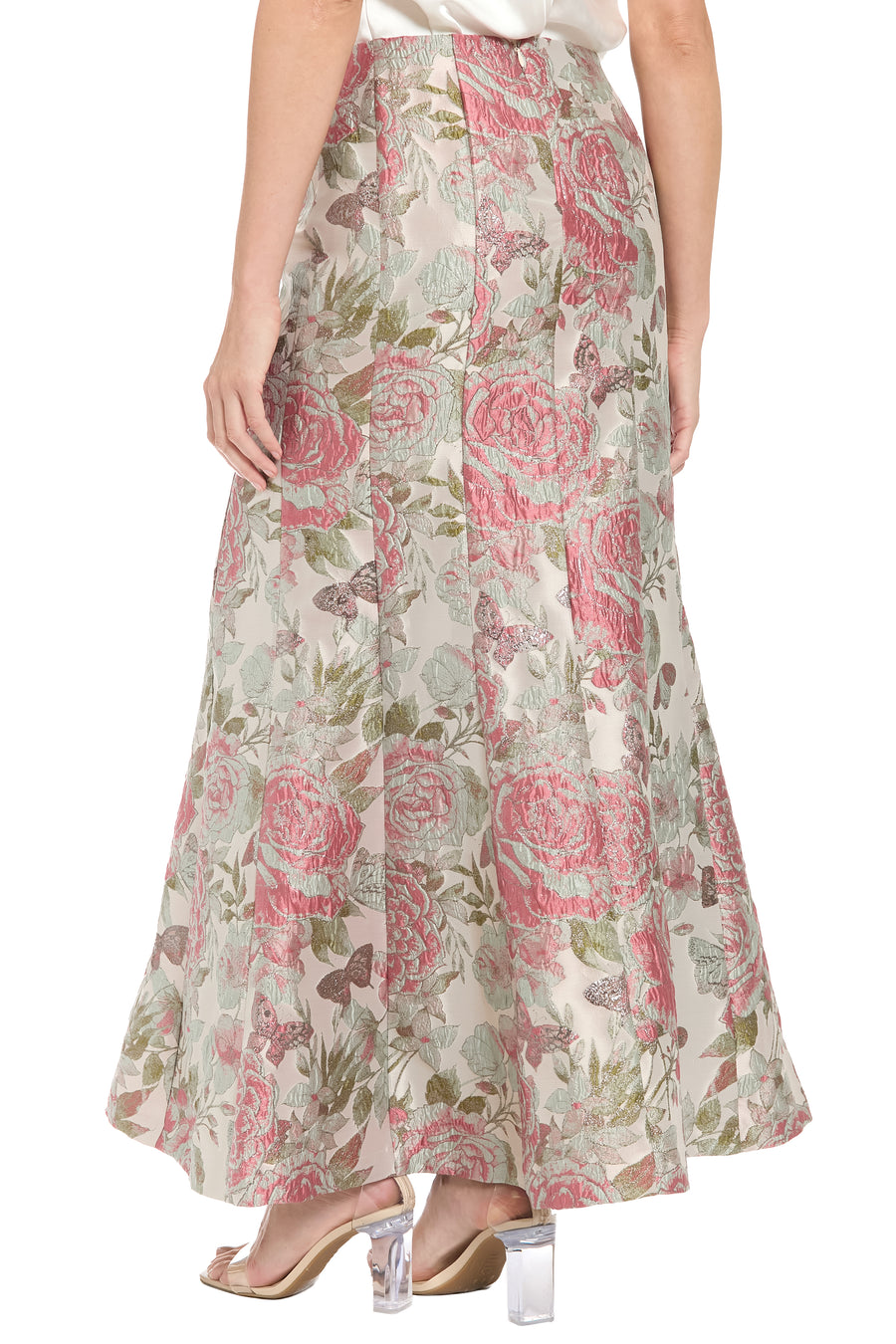 Robinson Seamed Ballroom Skirt in Vintage Rose